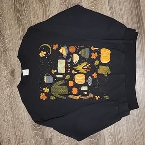 Spooky Graphic Black Sweatshirt